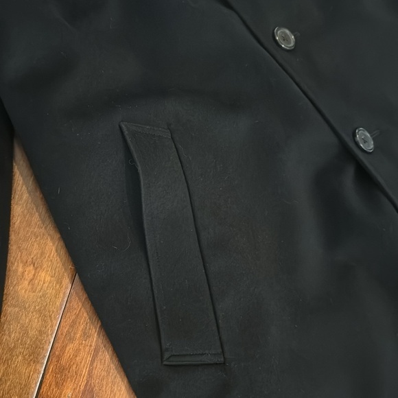 John W Nordstrom Black Men’s Italian Wool Coat 40S. Like New! - Picture 3 of 9